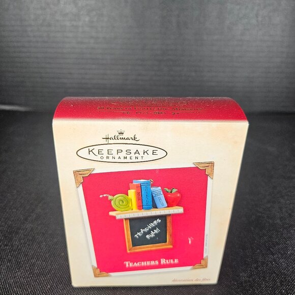 Hallmark 2003 Teachers Rule Christmas Ornament QXG 8629. New - Picture 5 of 10
